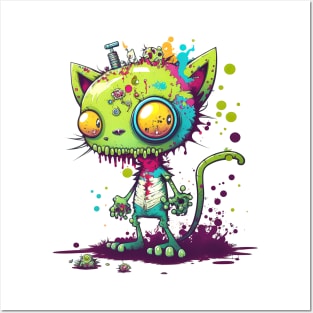 Zombie Cat Posters and Art